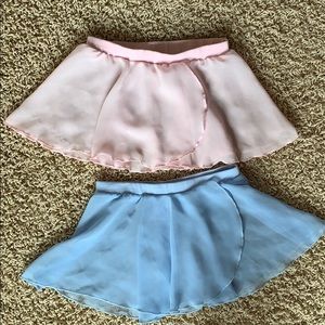 Pink and Blue Ballet Skirts Small